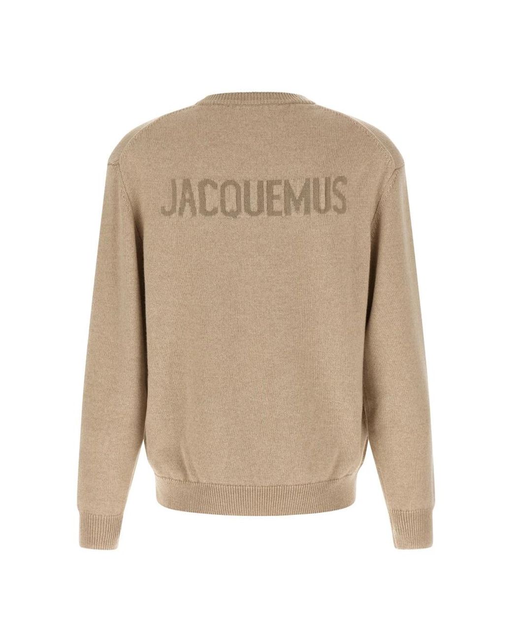 Jacquemus Natural Round-Neck Knitwear for men