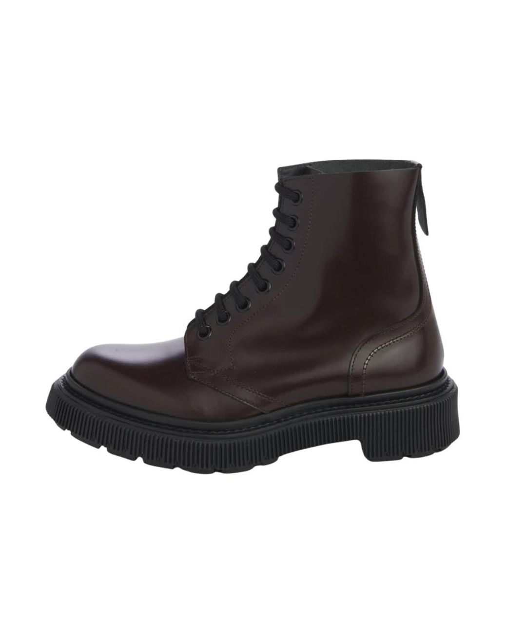 Adieu Black Lace-Up Boots