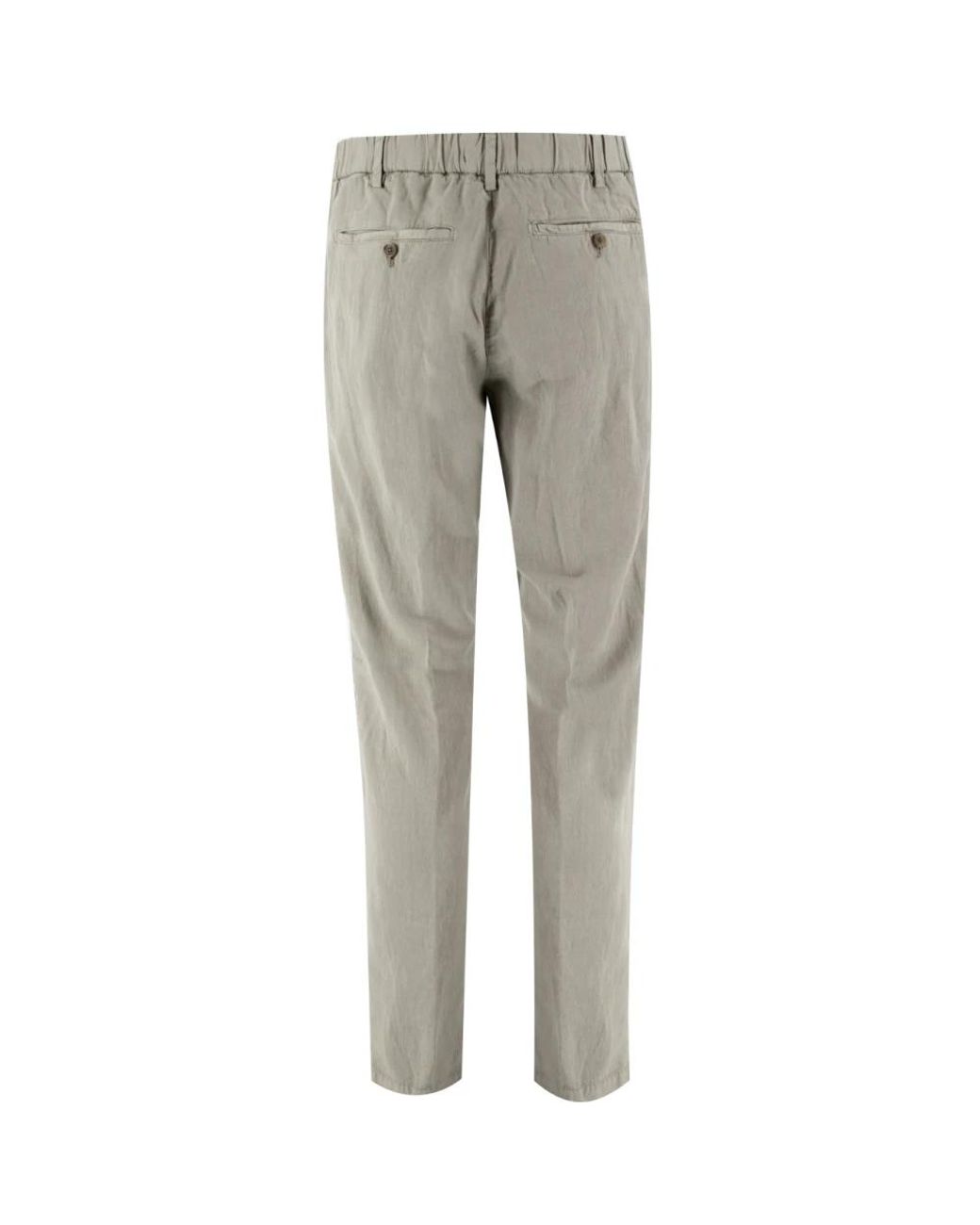 Myths Gray Straight Trousers for men