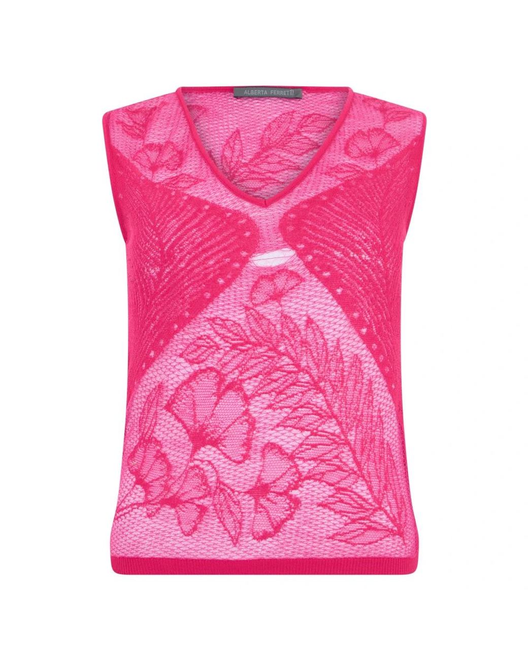 Alberta Ferretti Pink Sleeveless Tops