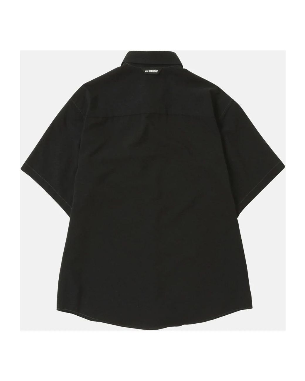 And Wander Black Short Sleeve Shirts for men