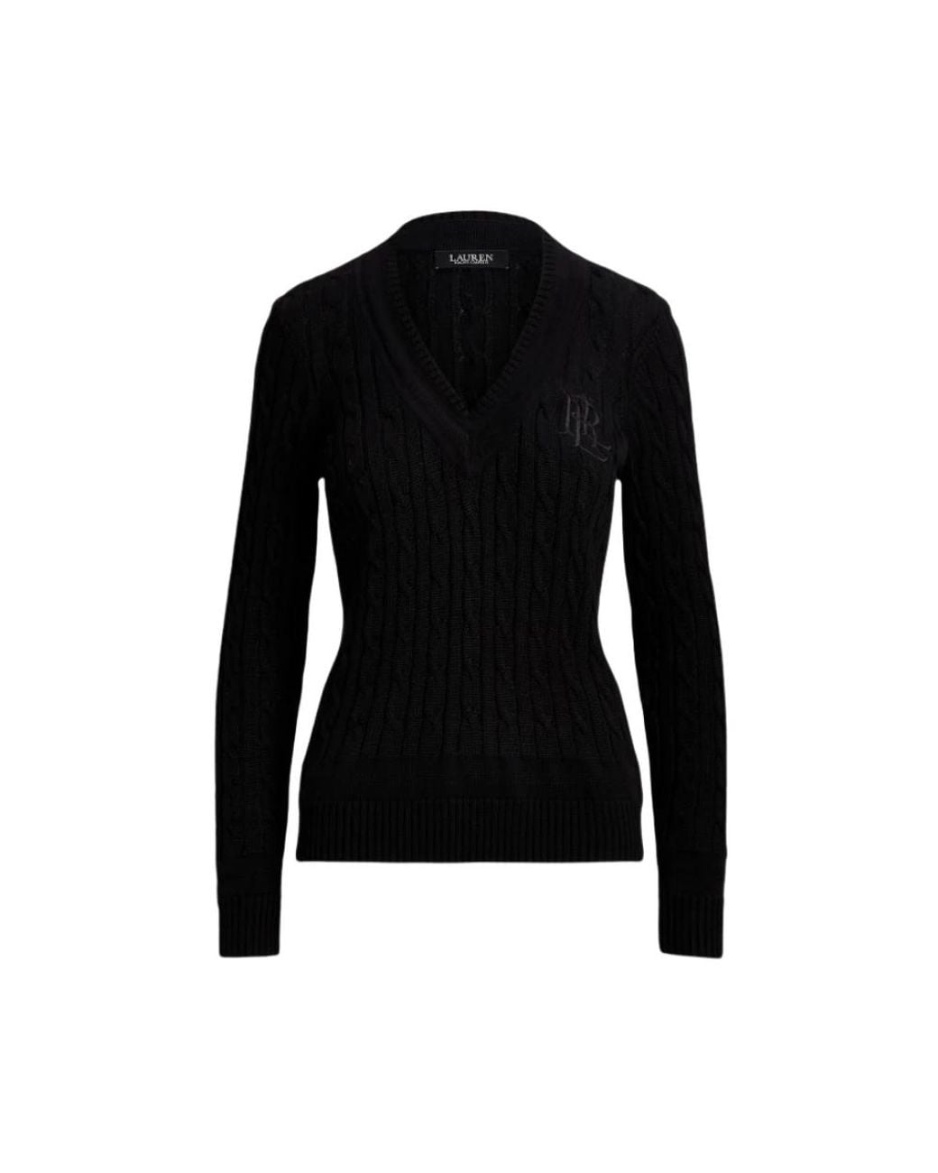 Ralph Lauren Black V-Neck Knitwear