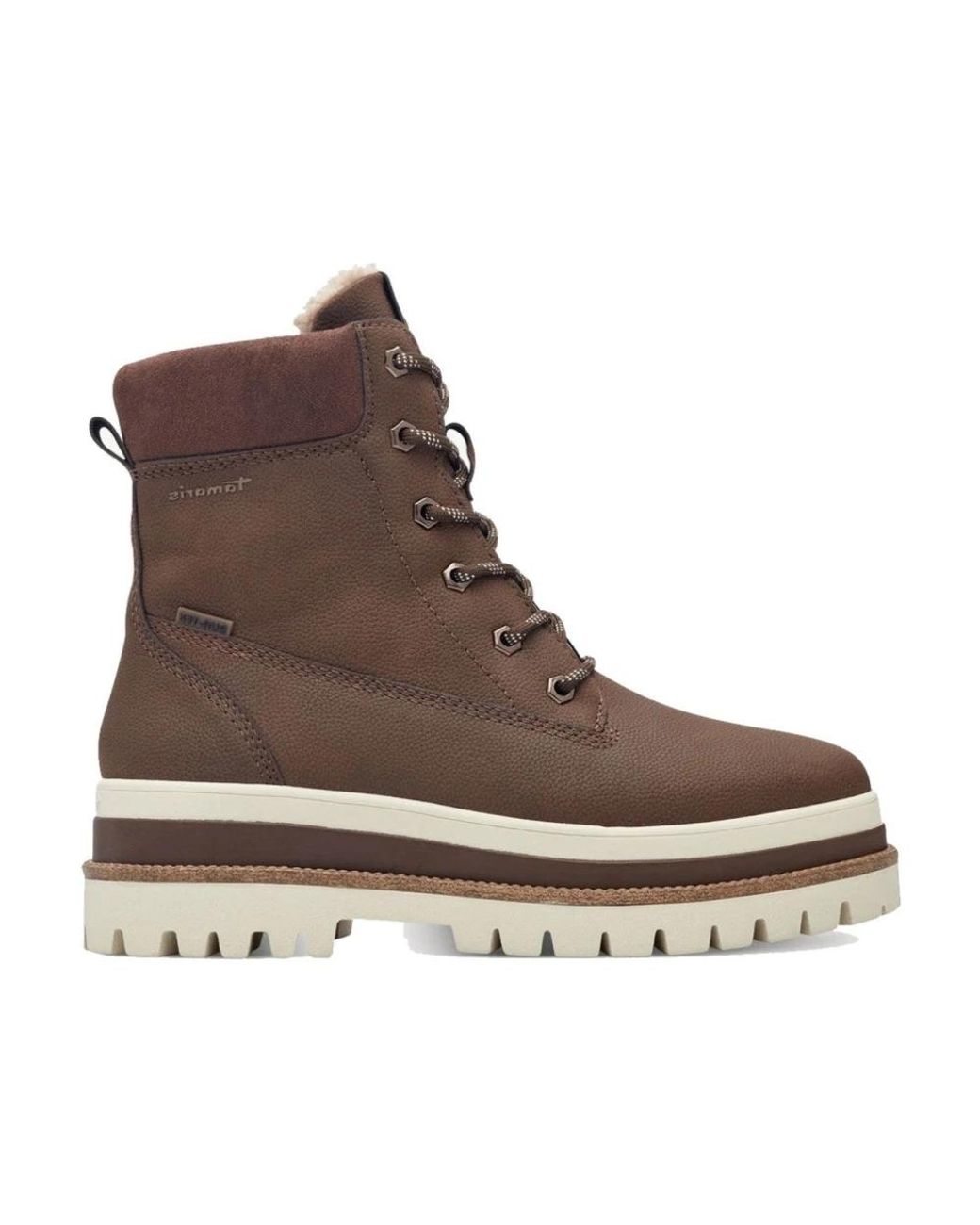 Tamaris Brown Lace-Up Boots