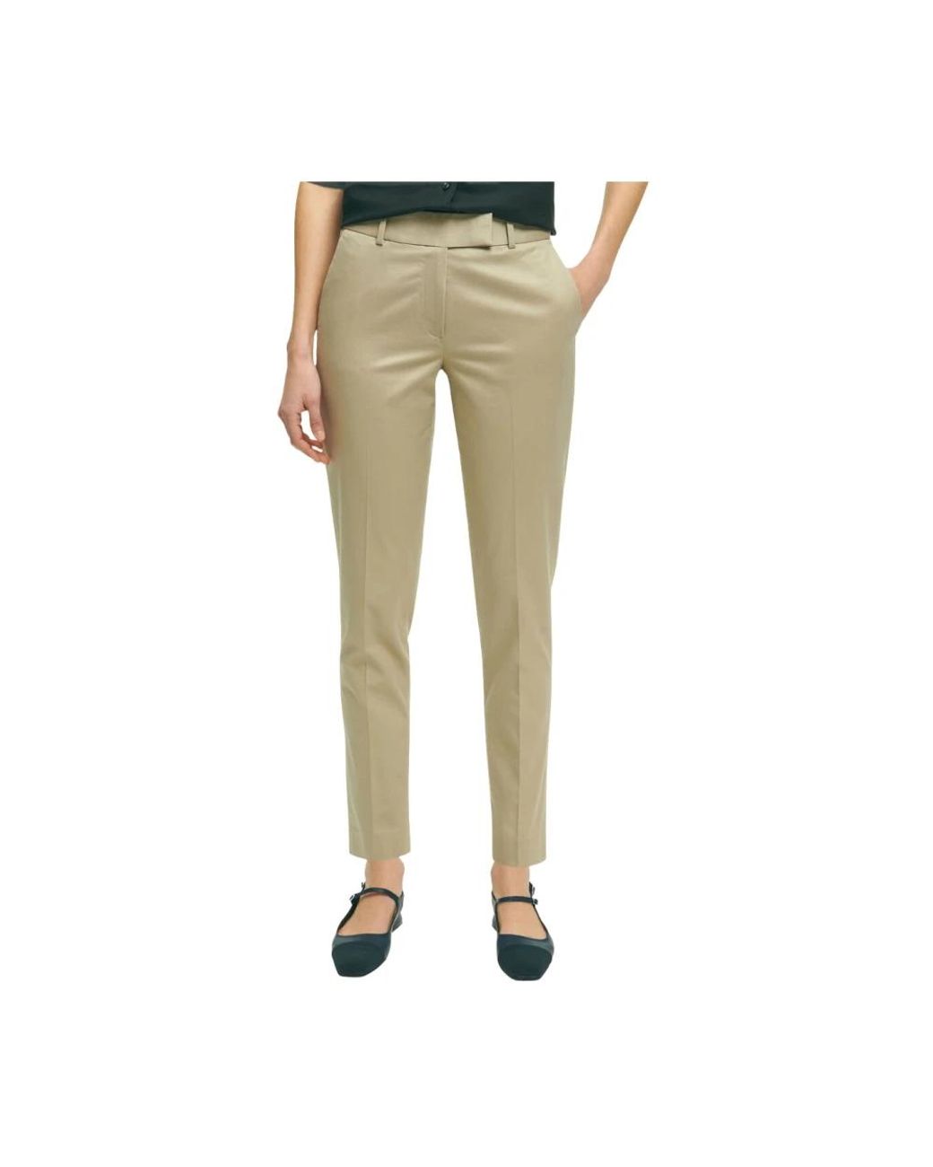 Brooks Brothers Green Slim-Fit Trousers