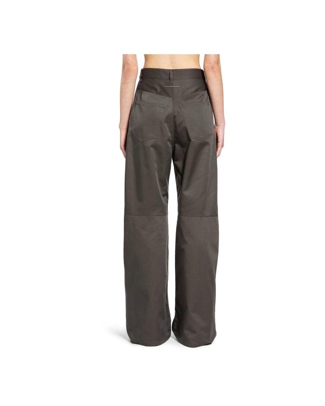 MM6 by Maison Margiela Gray Wide Trousers