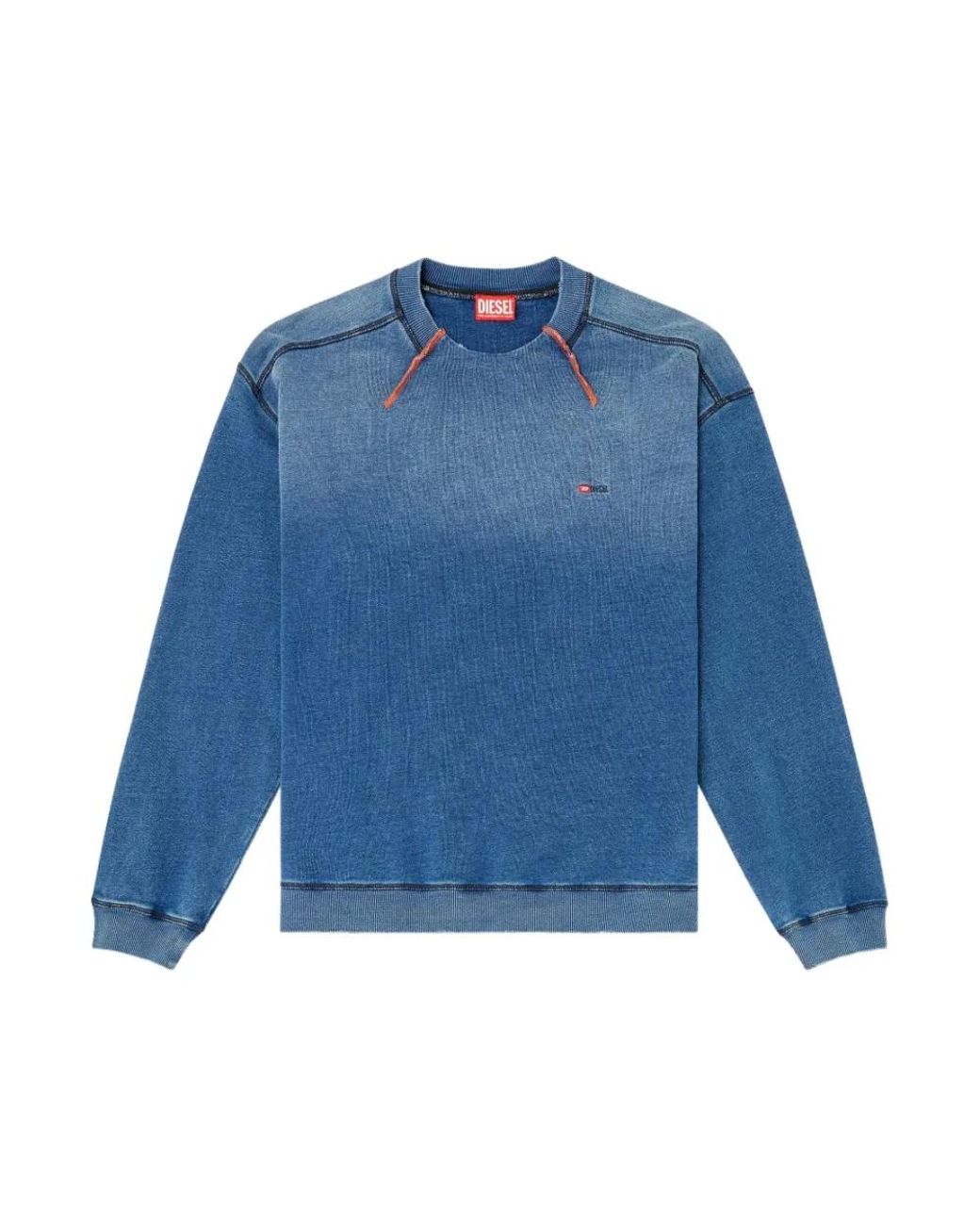 DIESEL Blue Sweatshirts for men