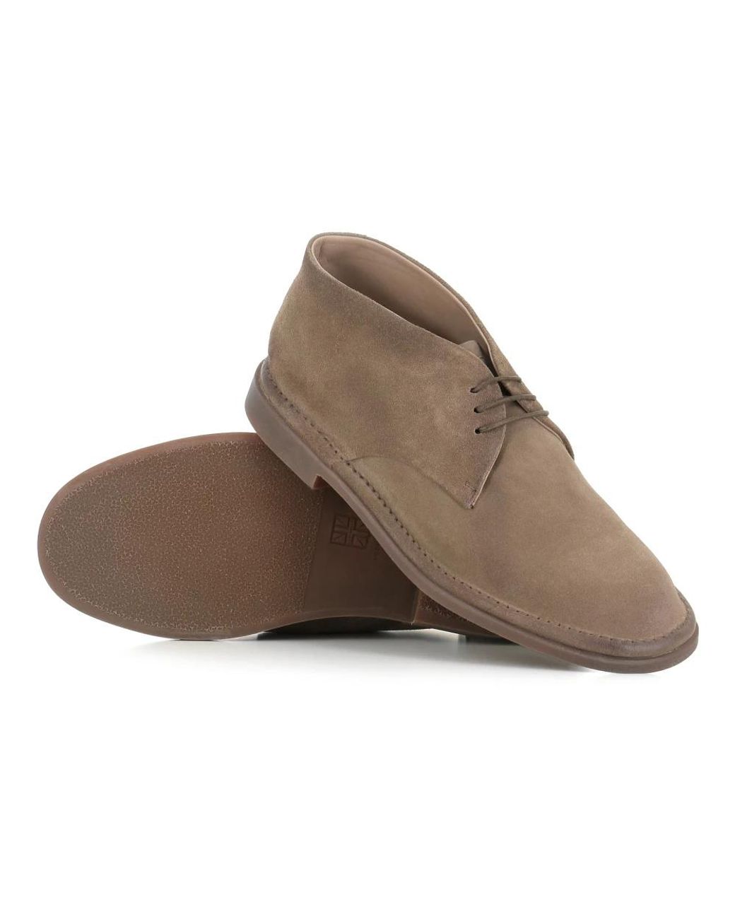 Pantanetti Gray Lace-Up Boots for men