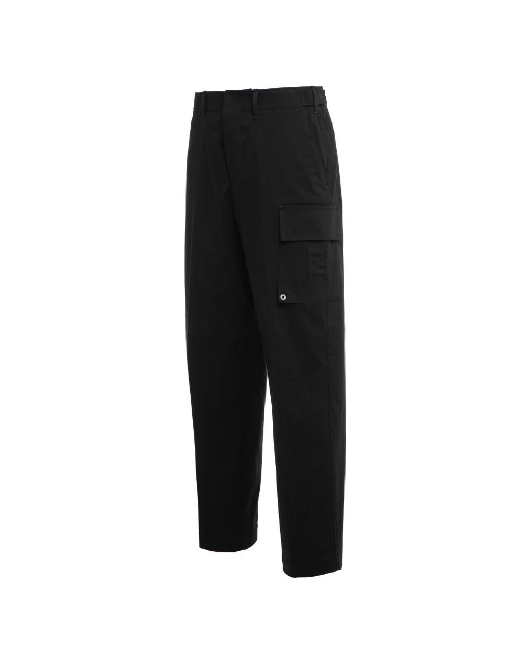Fendi Black Straight Trousers for men