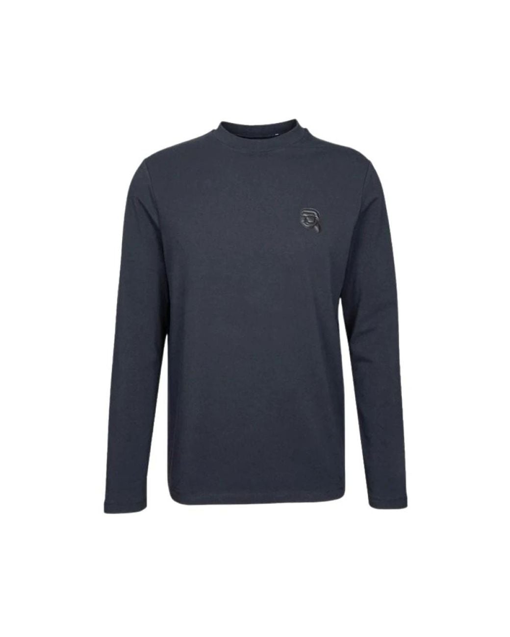 Karl Lagerfeld Blue Long Sleeve T-Shirts for men