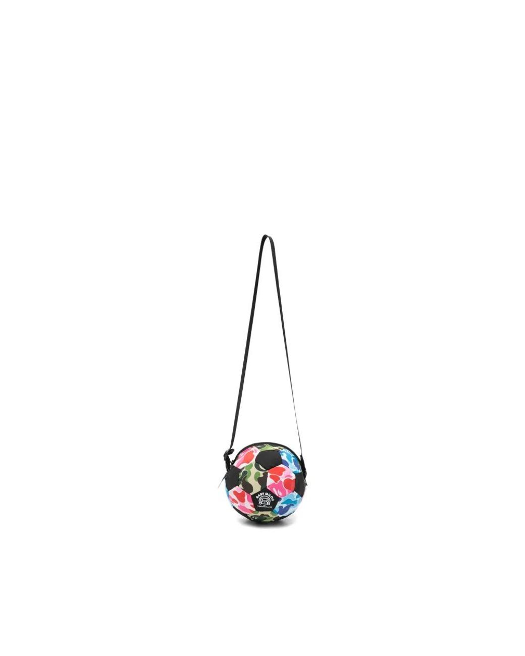 A Bathing Ape White Abc Camo Milo Soccer Ball Shoulder Bag K for men