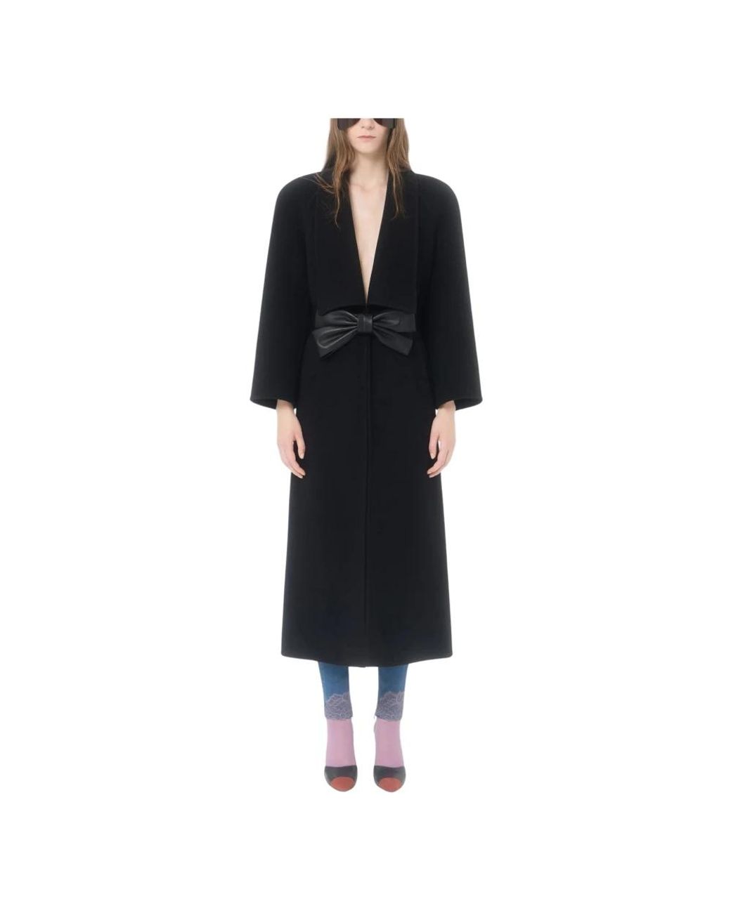 Valentino Black Belted Coats