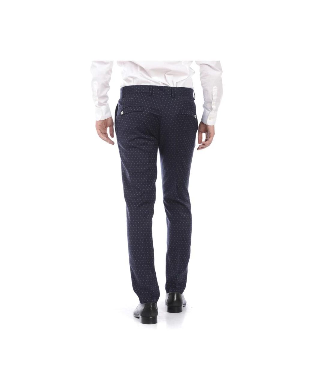 Daniele Alessandrini Blue Suit Trousers for men