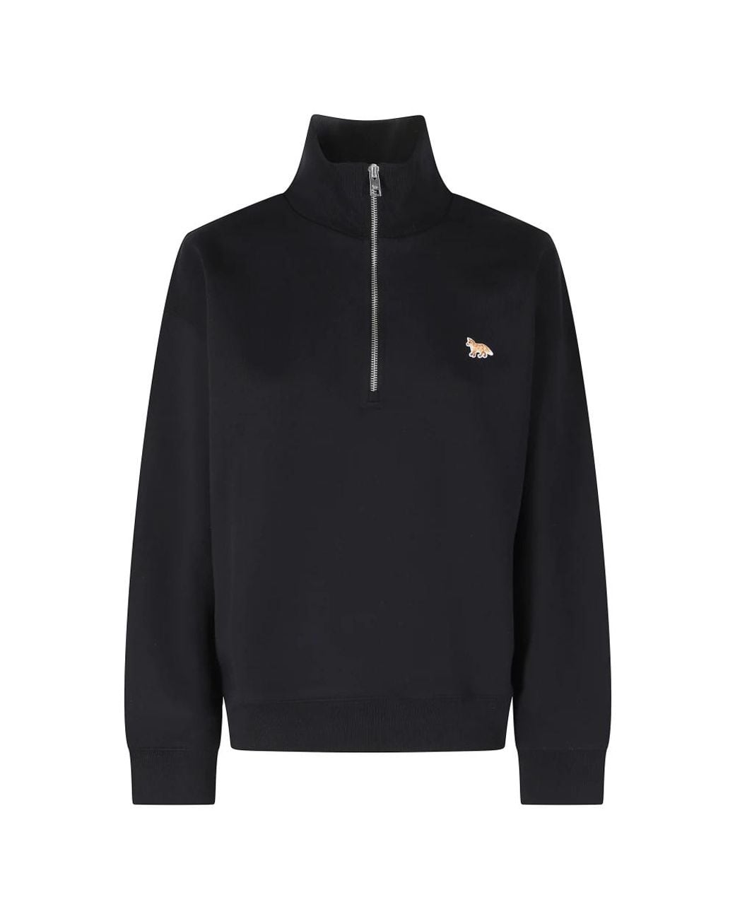 Maison Kitsuné Black Zip-Throughs