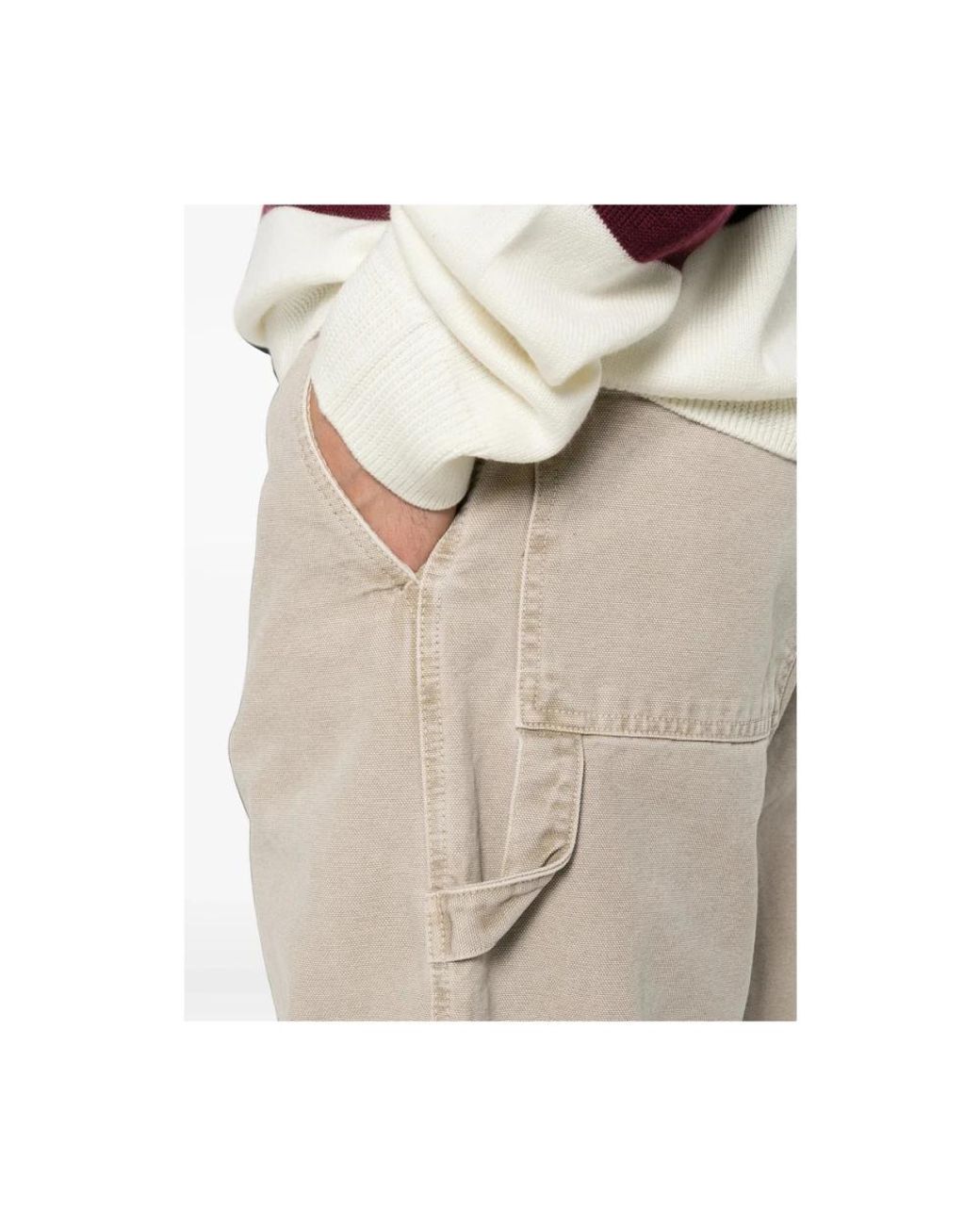 A.P.C. White Straight Trousers for men