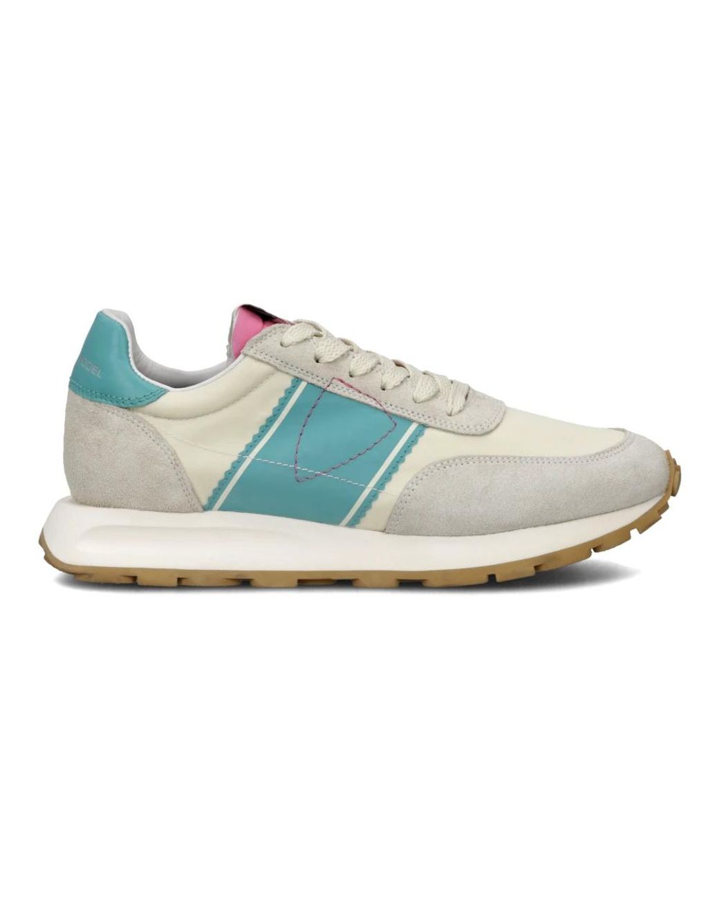 Philippe Model Schoenen ,Veelkleurig ,Katoen Sneakers Tour Running in het Blue