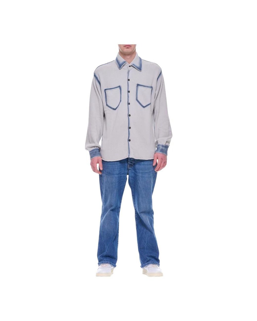 ATOMOFACTORY Blue Casual Shirts for men