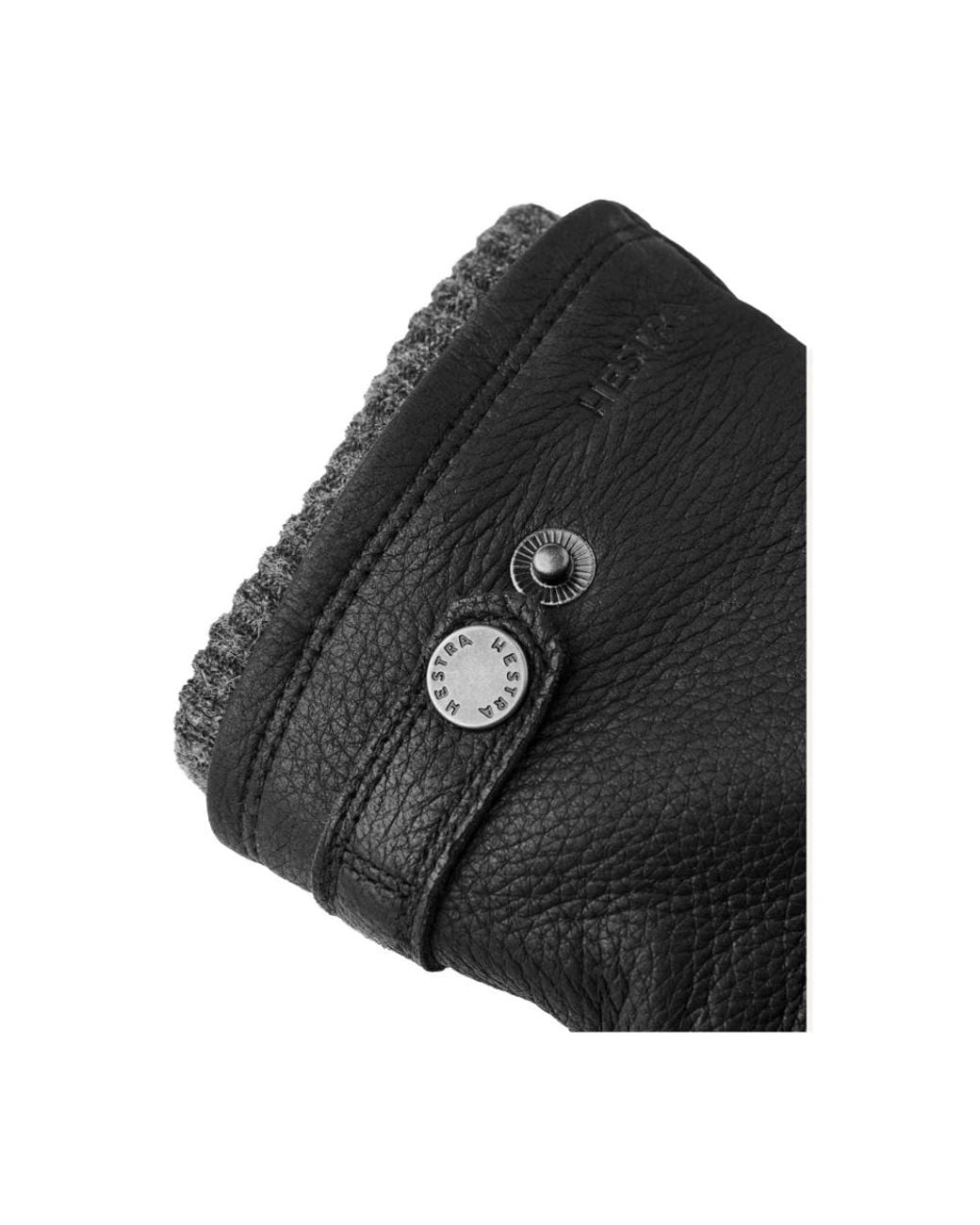 Hestra Black Gloves for men