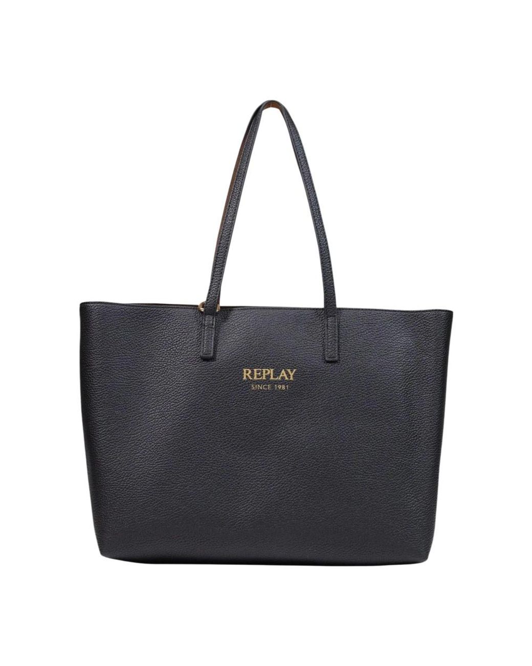 Replay Black Shopping Bags