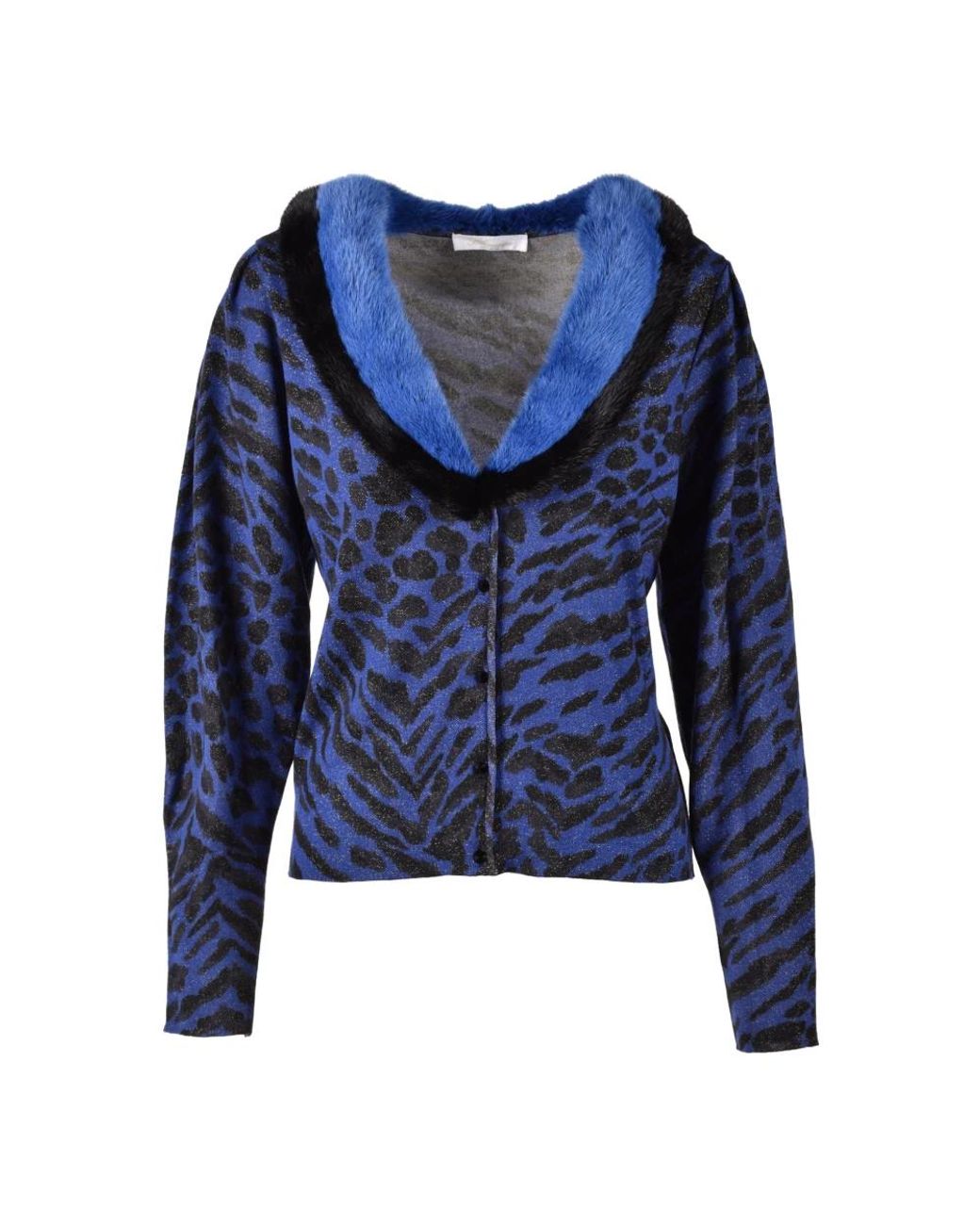 Blumarine Truien & Vesten ,Blauw ,Polyester Luxueus Vest in het Blue