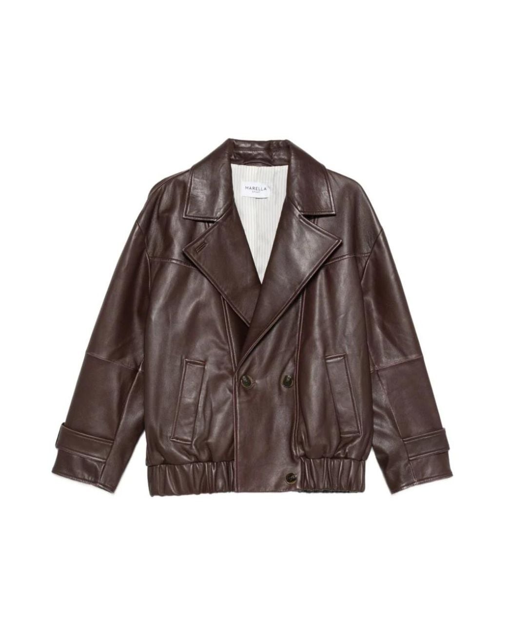 Leather Jackets Marella en coloris Brown