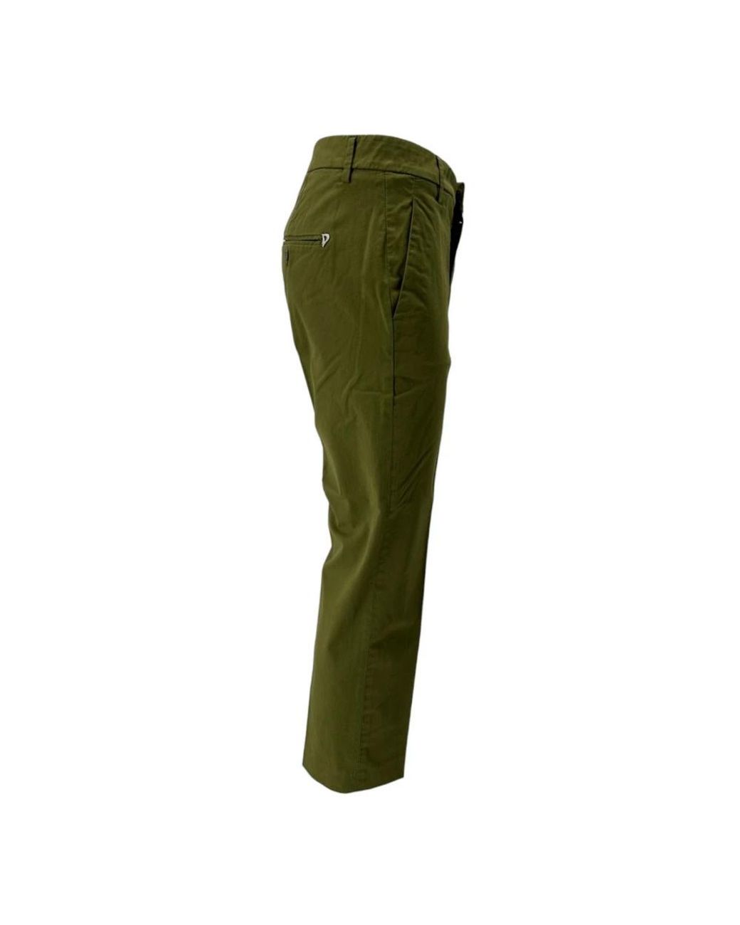 Dondup Green Cropped Trousers