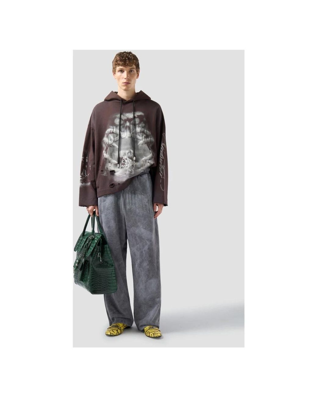 Gcds Brown Hoodies for men