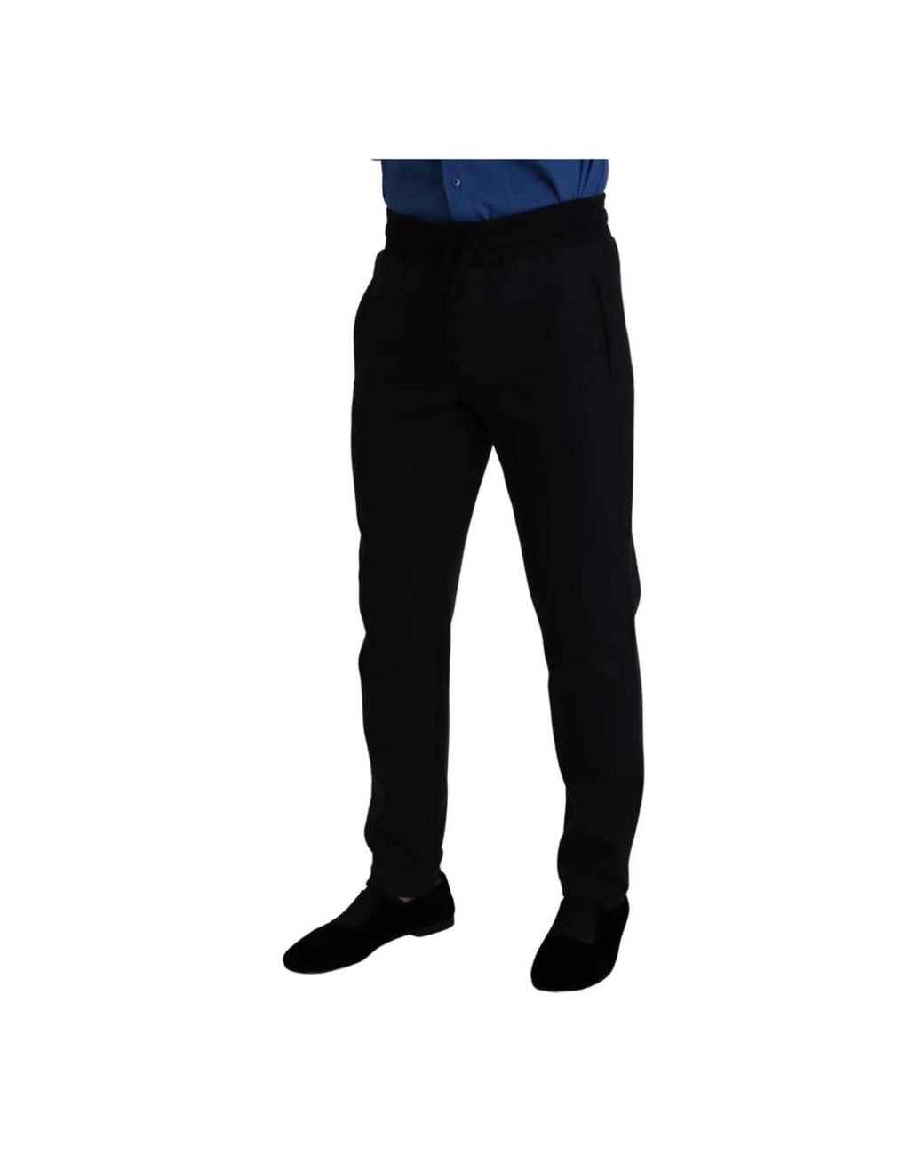 Dolce & Gabbana Black Sweatpants for men