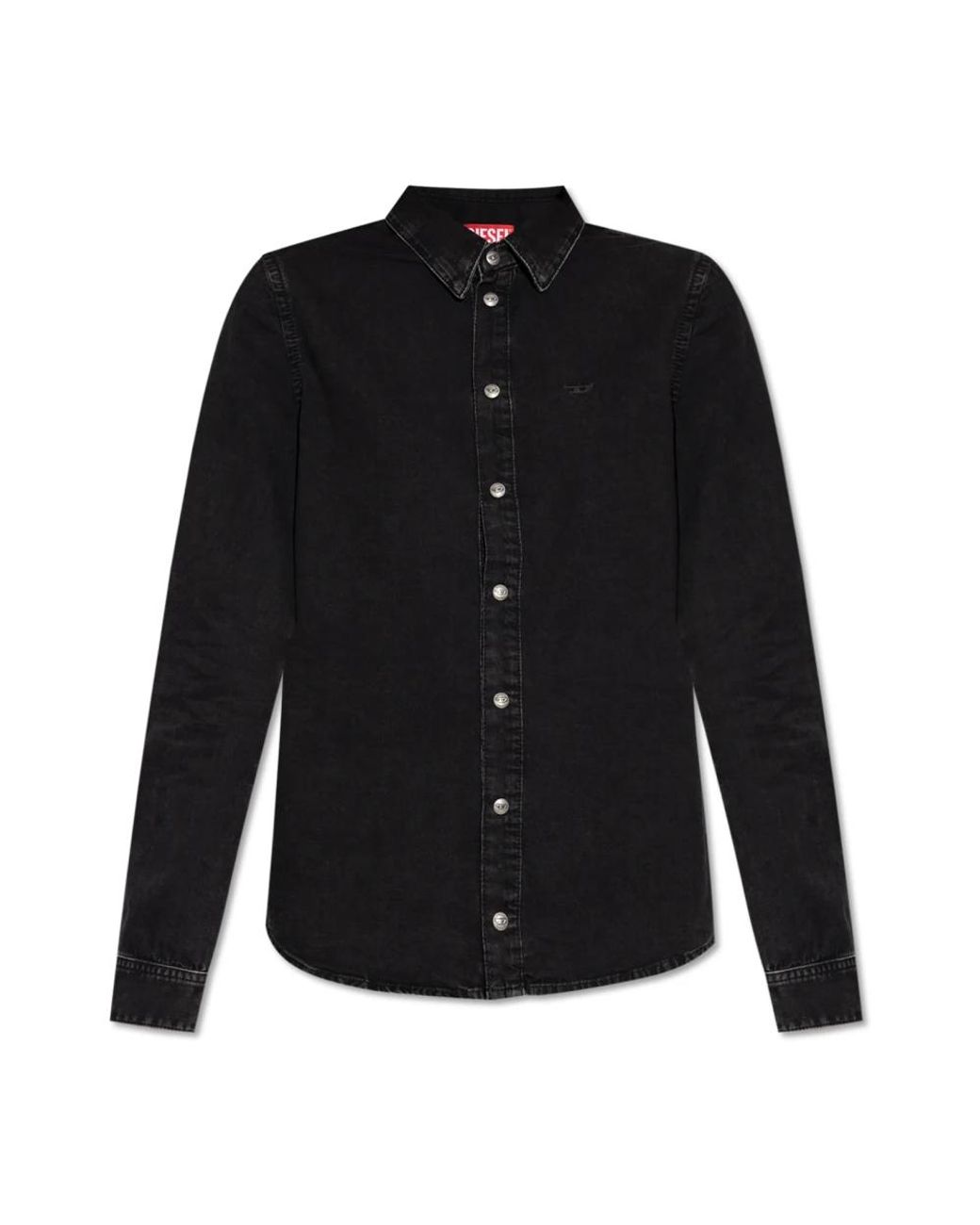 DIESEL Black Denim Shirts