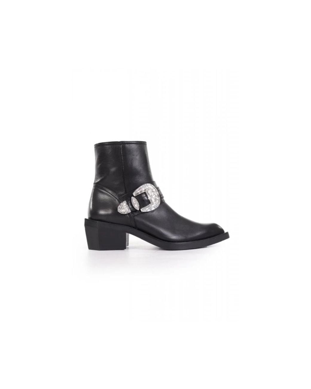 Ras Black Cowboy & Biker Boots