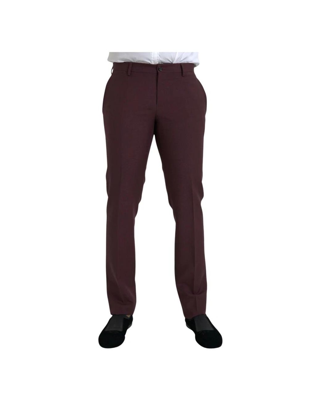 Dolce & Gabbana Purple Suit Trousers for men