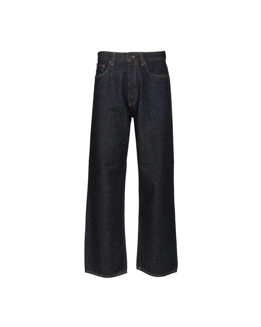 Emporio Armani Blue Wide Jeans for men
