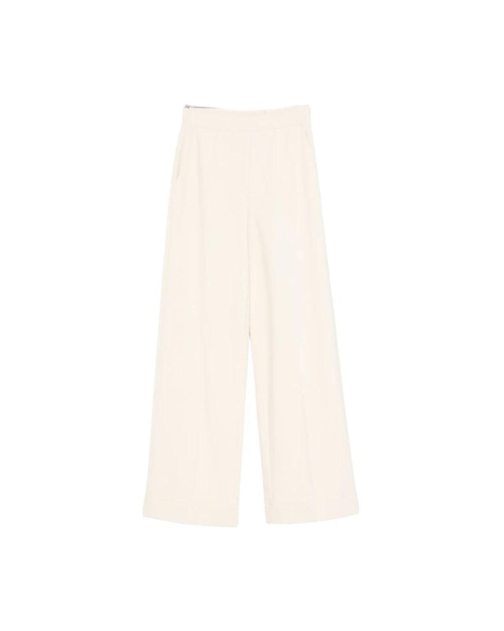 Semicouture Natural Straight Trousers