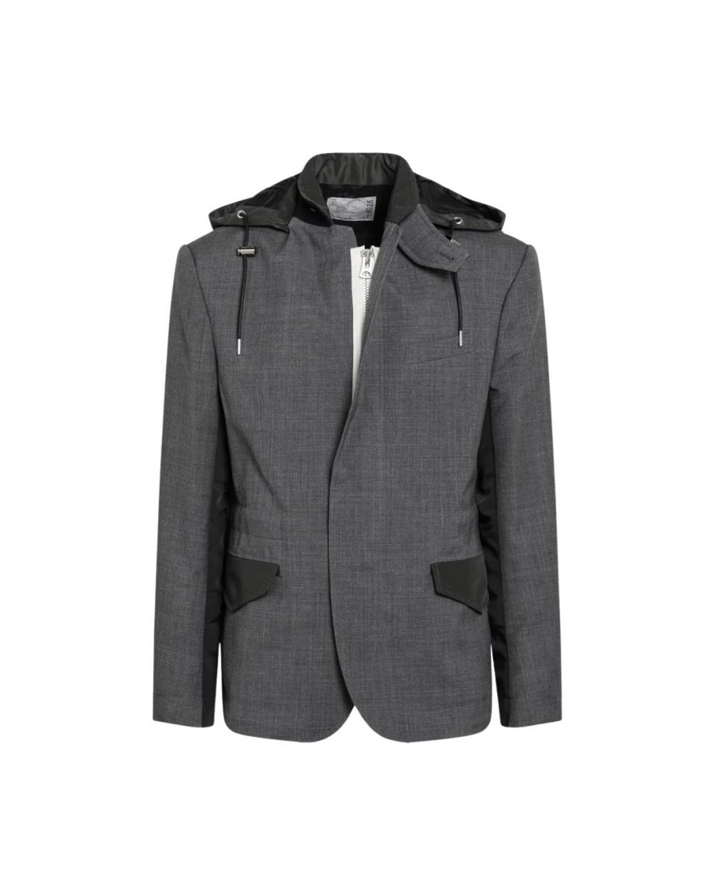 Sacai Gray Blazers for men