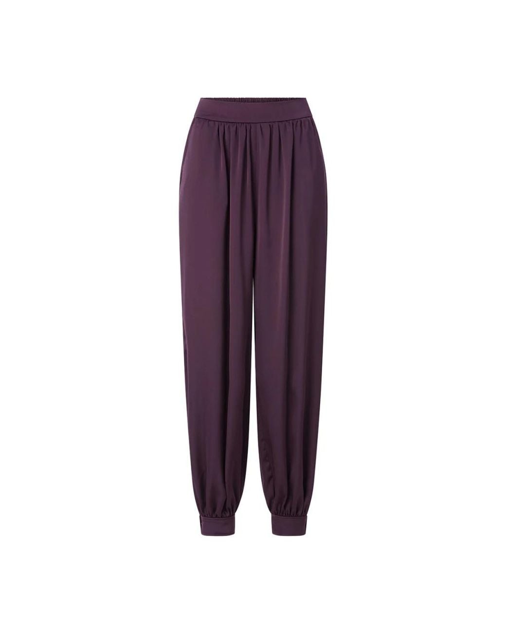 Rich & Royal Purple Tapered Trousers
