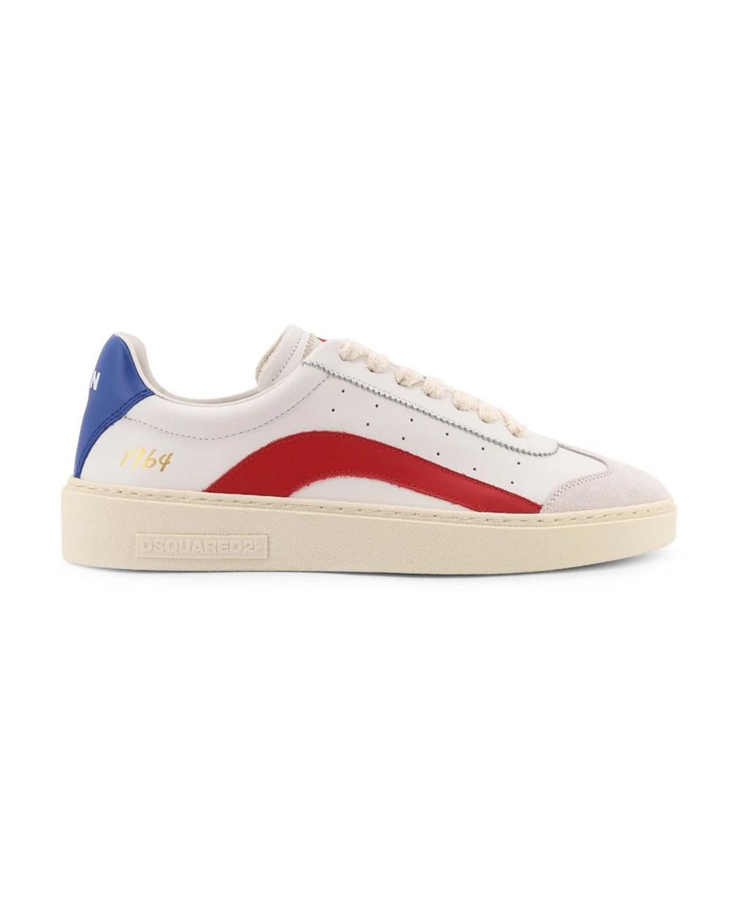 DSquared² Schoenen ,Veelkleurig ,Italiaanse Leren Sneakers Met Logo in het Pink voor heren