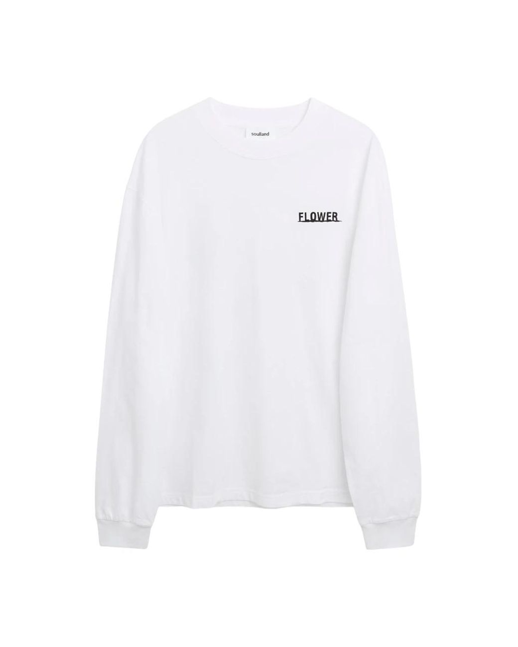 Soulland Derek Rose T-Shirt Met Print in het White