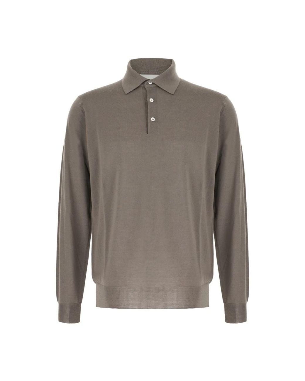Lardini Gray Polo Shirts for men