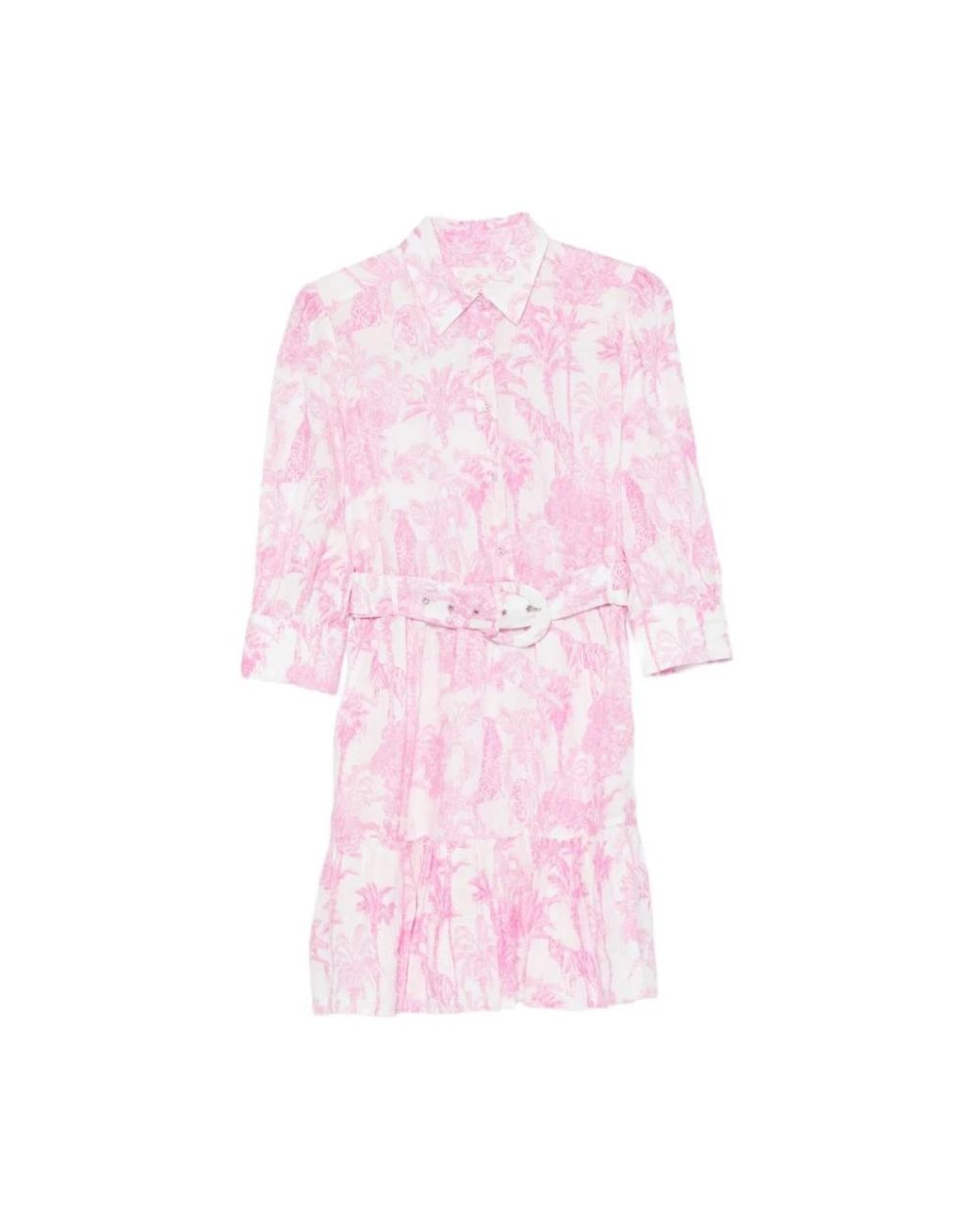 Mc2 Saint Barth Pink Shirt Dresses