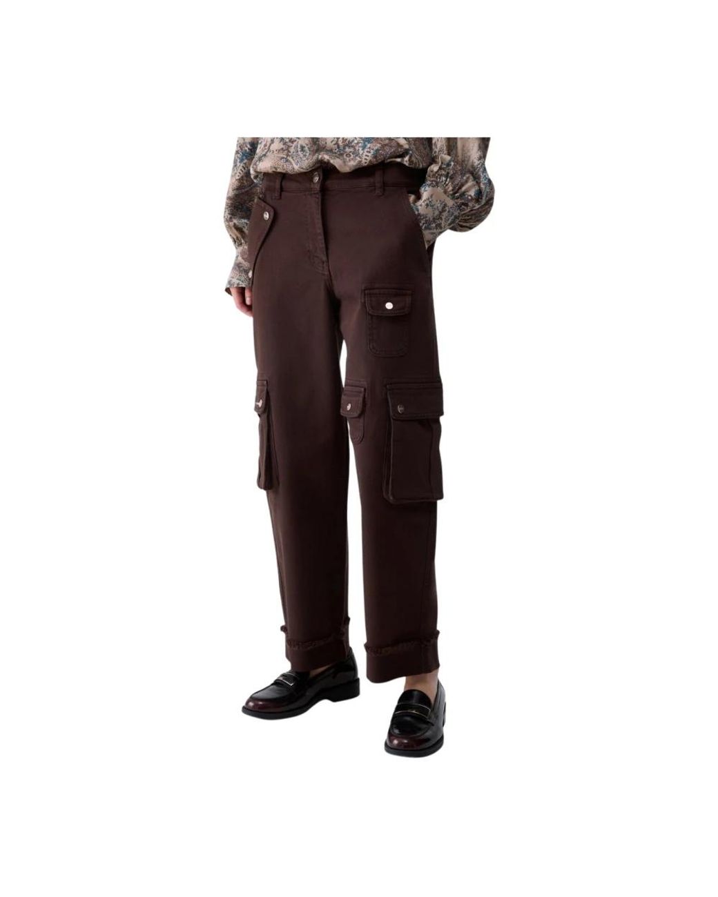 Liu Jo Red Straight Trousers