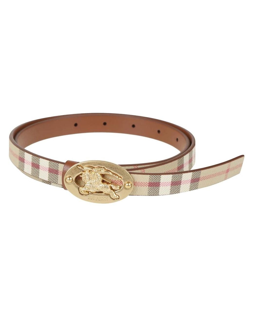 Belts di Burberry in Brown