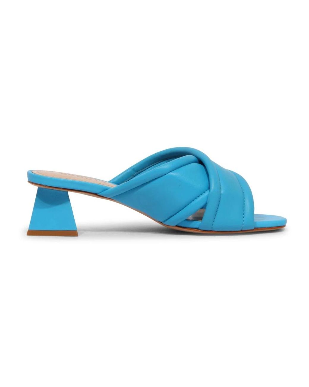 SCHUTZ SHOES Blue Heeled Mules
