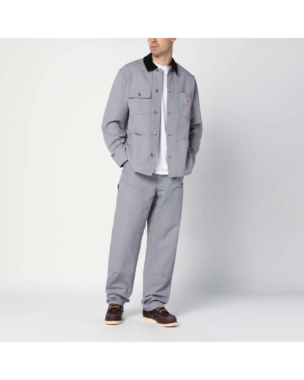 Carhartt Gray Straight Trousers for men