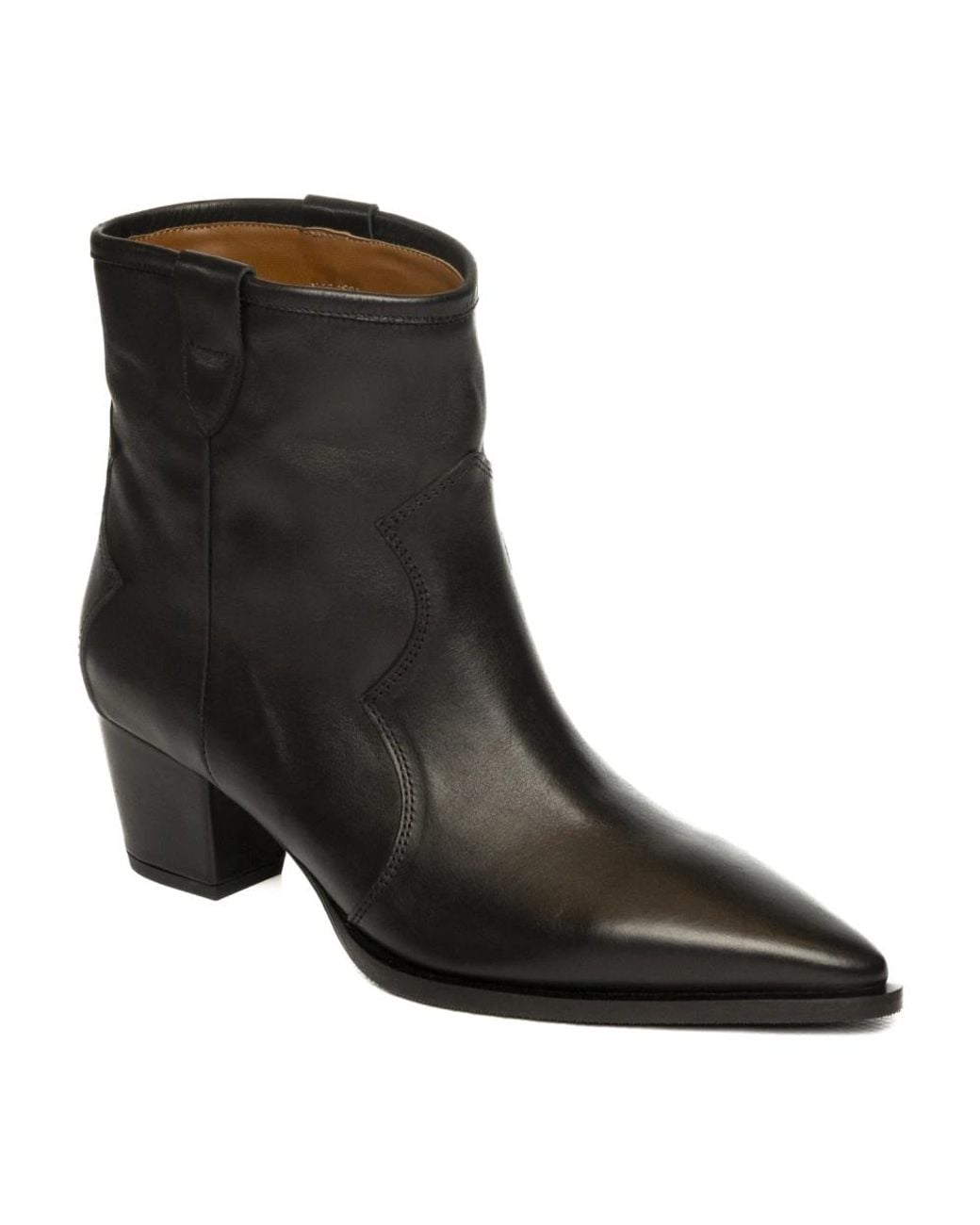 Albano Black Cowboy & Biker Boots