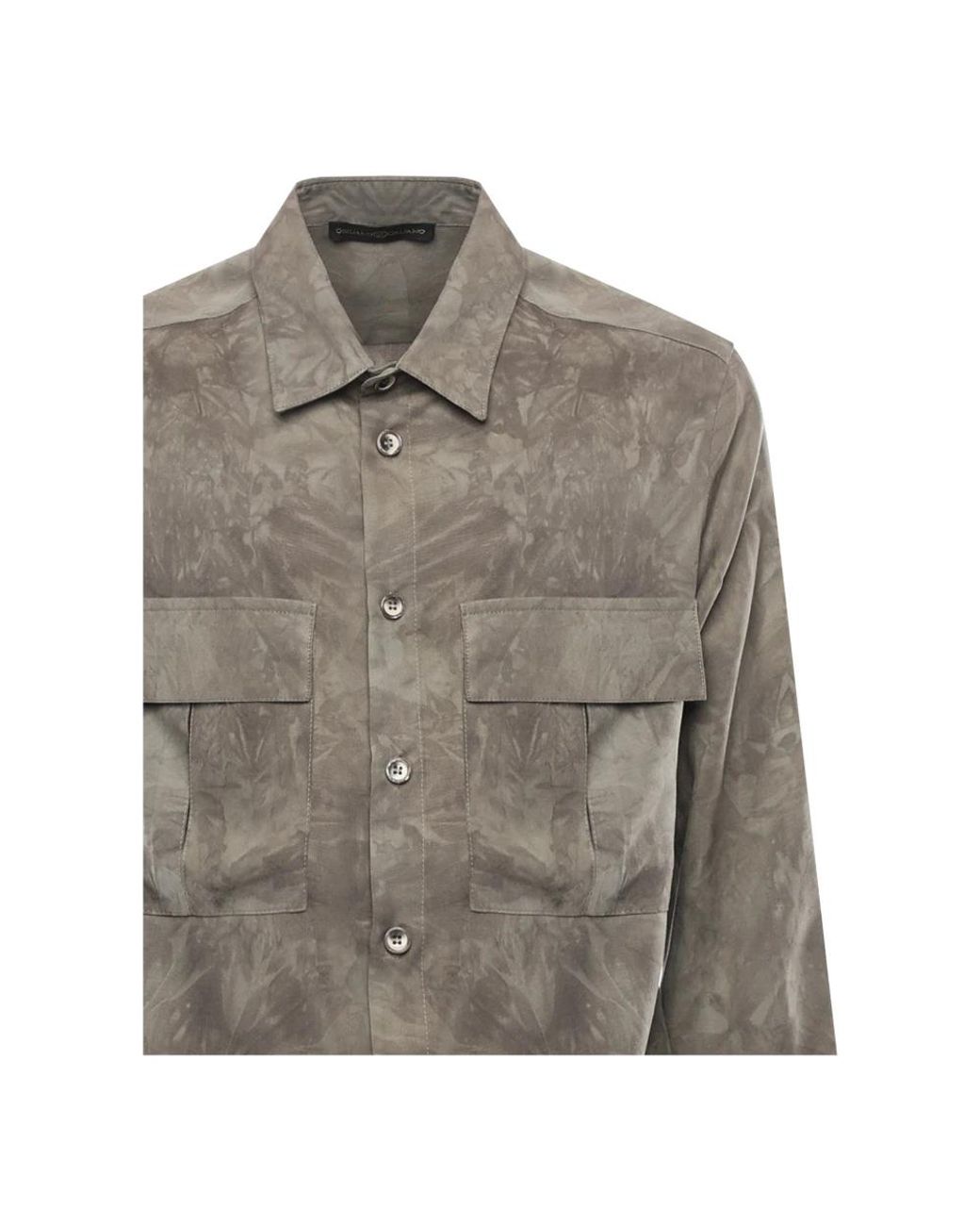 Giuliano Galiano Gray Casual Shirts for men