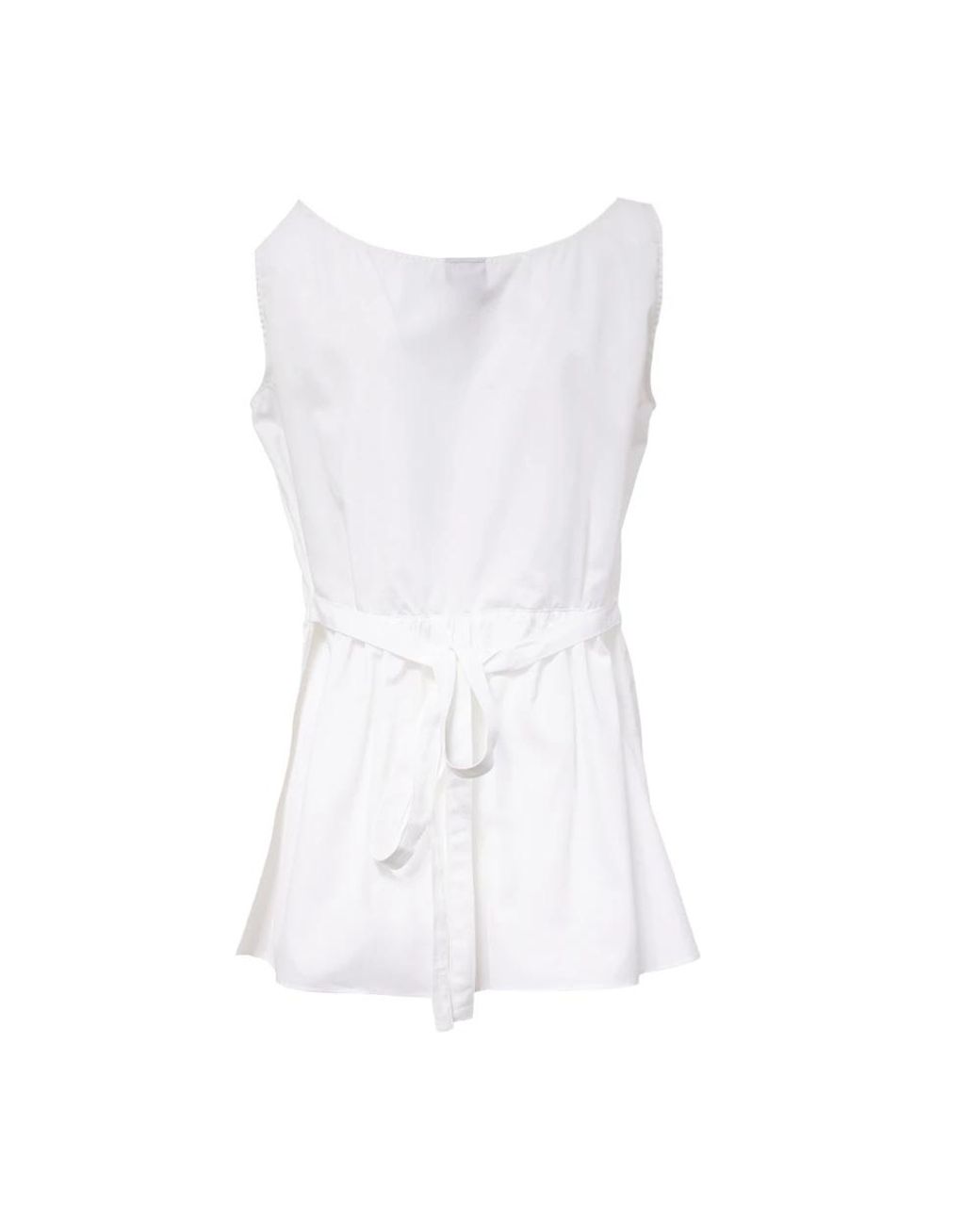 Aspesi White Sleeveless Tops