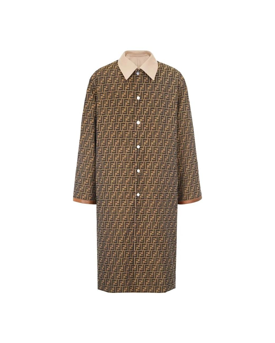 Single-Breasted Coats Fendi de hombre de color Natural