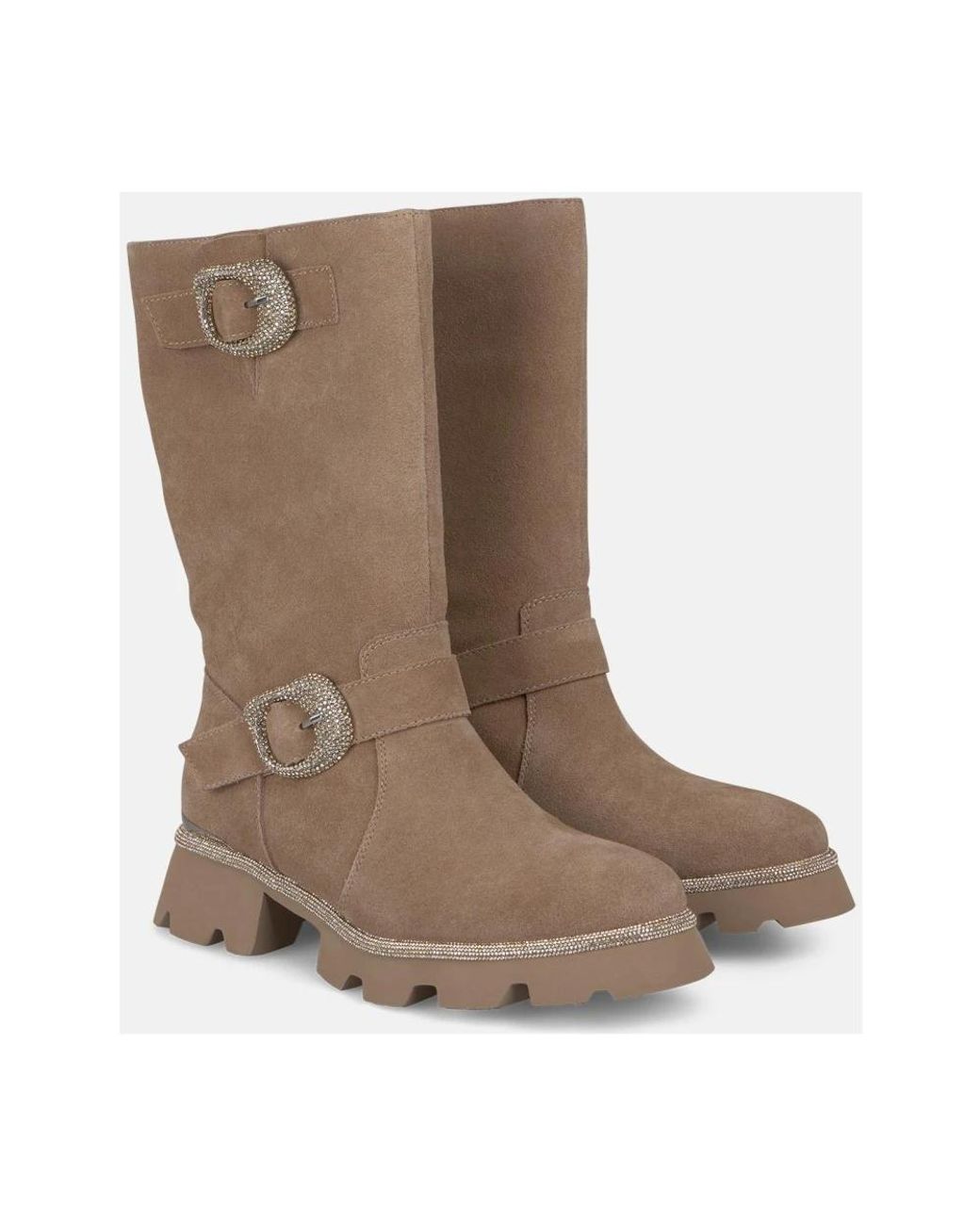 Alma En Pena. Brown High Boots
