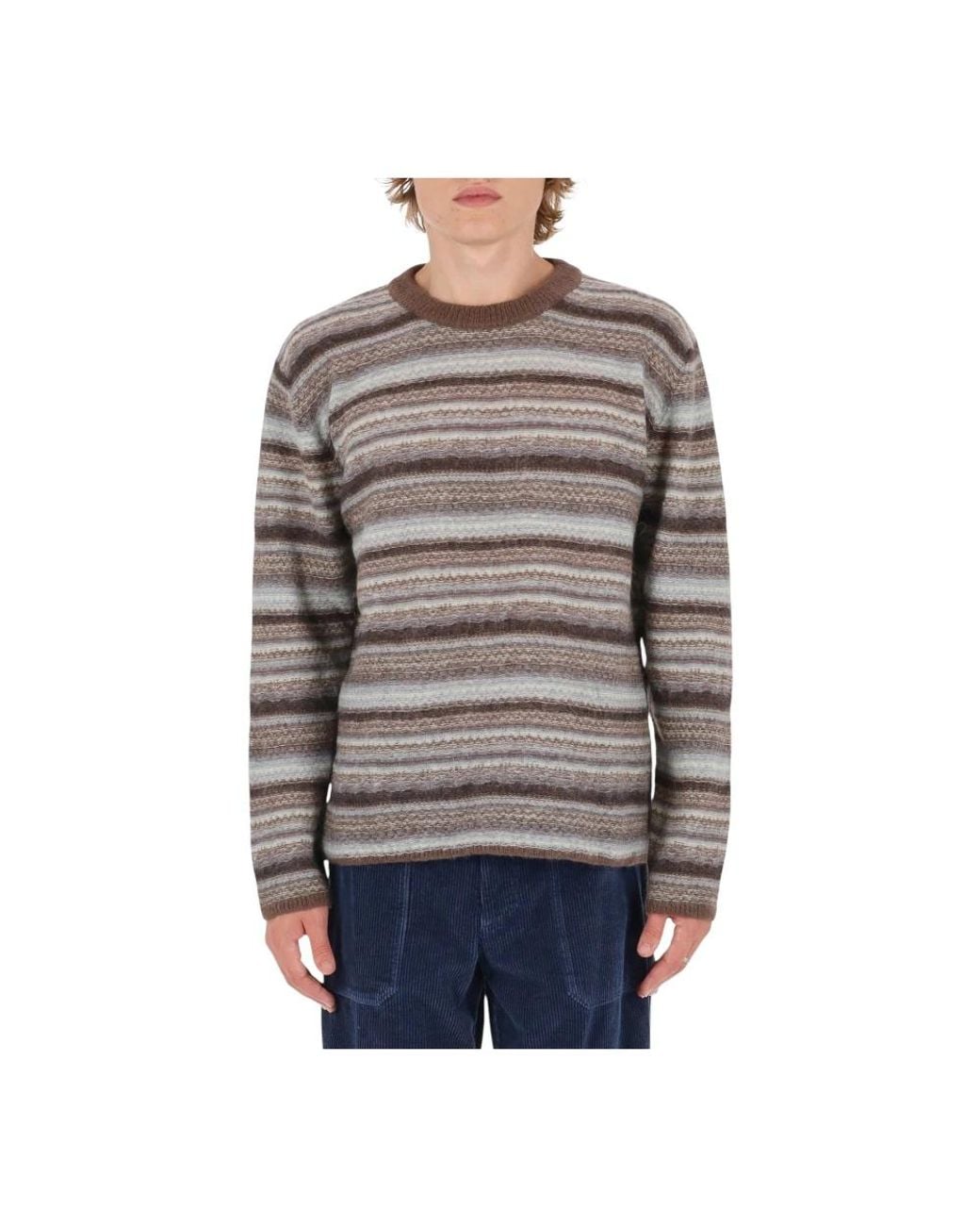 Roberto Collina Gray Round-Neck Knitwear for men