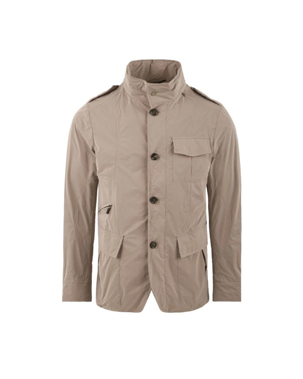 Moorer Jassen ,Polyester Porto-Os Jacket in het Brown voor heren