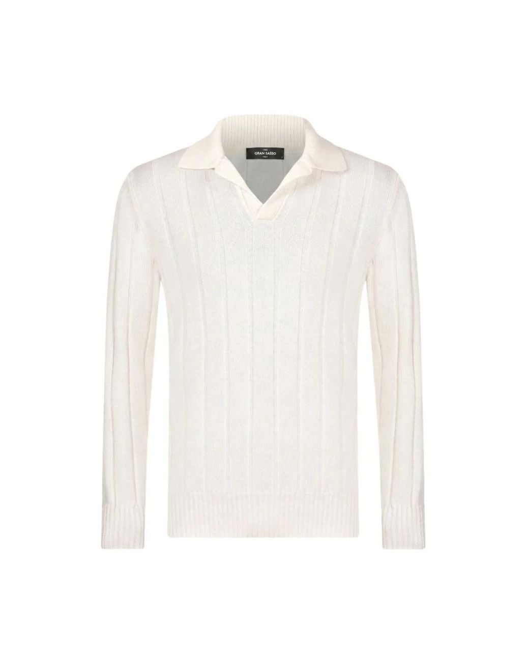 Gran Sasso White Polo Shirts for men